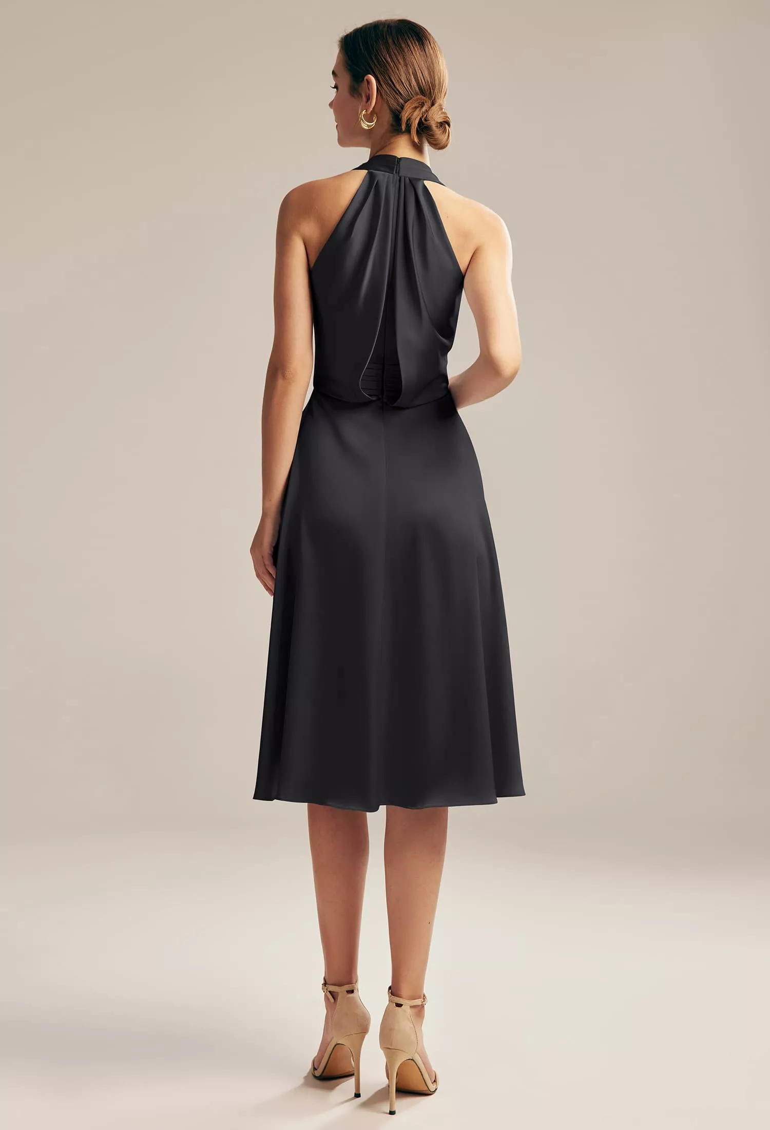 AW Mercy Black Metallic  Plus Size Wedding Guest Dresses